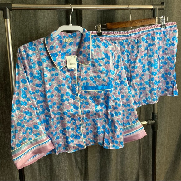 Free People Pillow Talk Silky Satin PJ Pajama Set NEW WITH TAGS - Picture 13 of 14